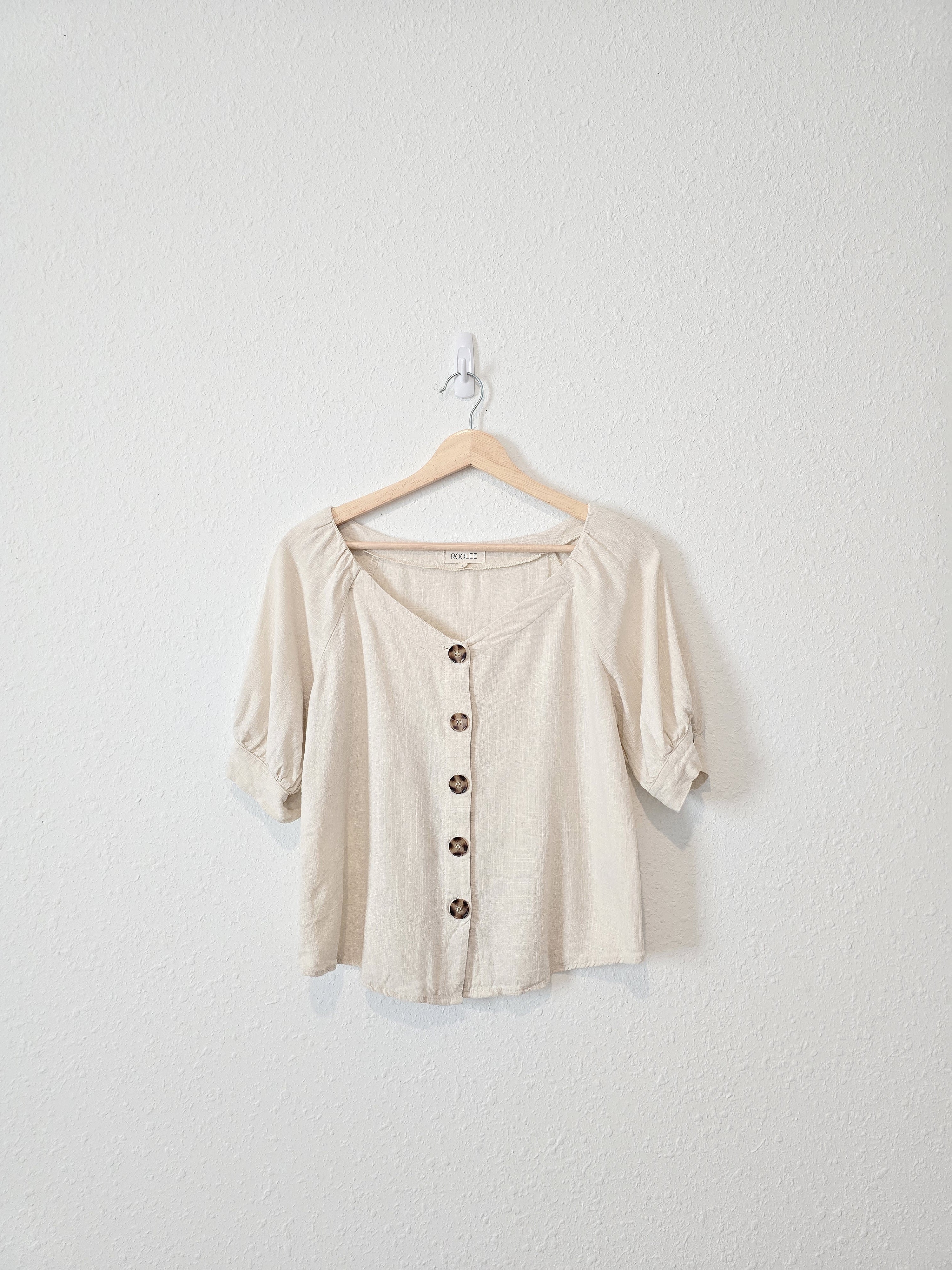 Roolee Cotton Linen Blend Top (S)