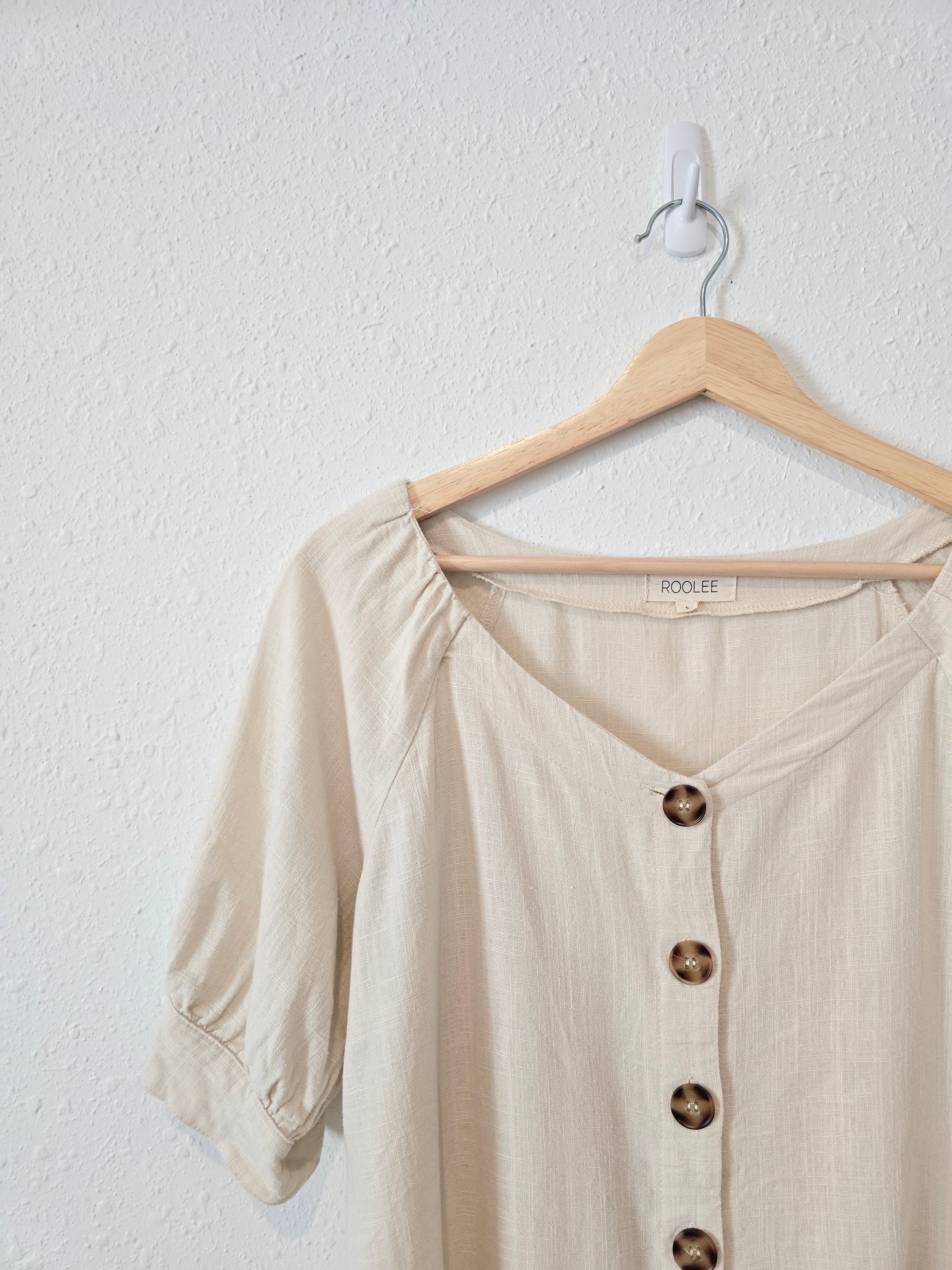 Roolee Cotton Linen Blend Top (S)