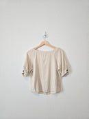 Roolee Cotton Linen Blend Top (S)