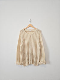 Heyson Textured Button Up Sweater (1X)