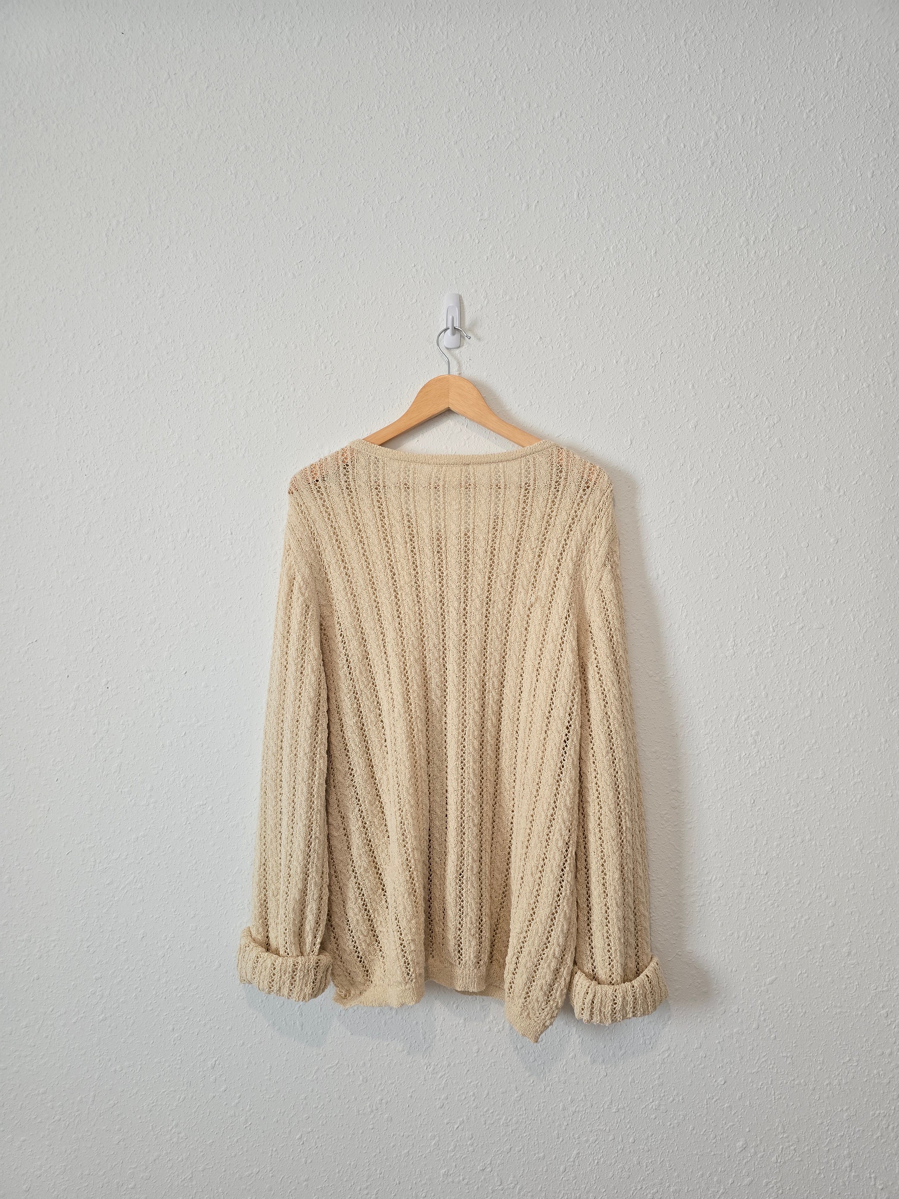 Heyson Textured Button Up Sweater (1X)