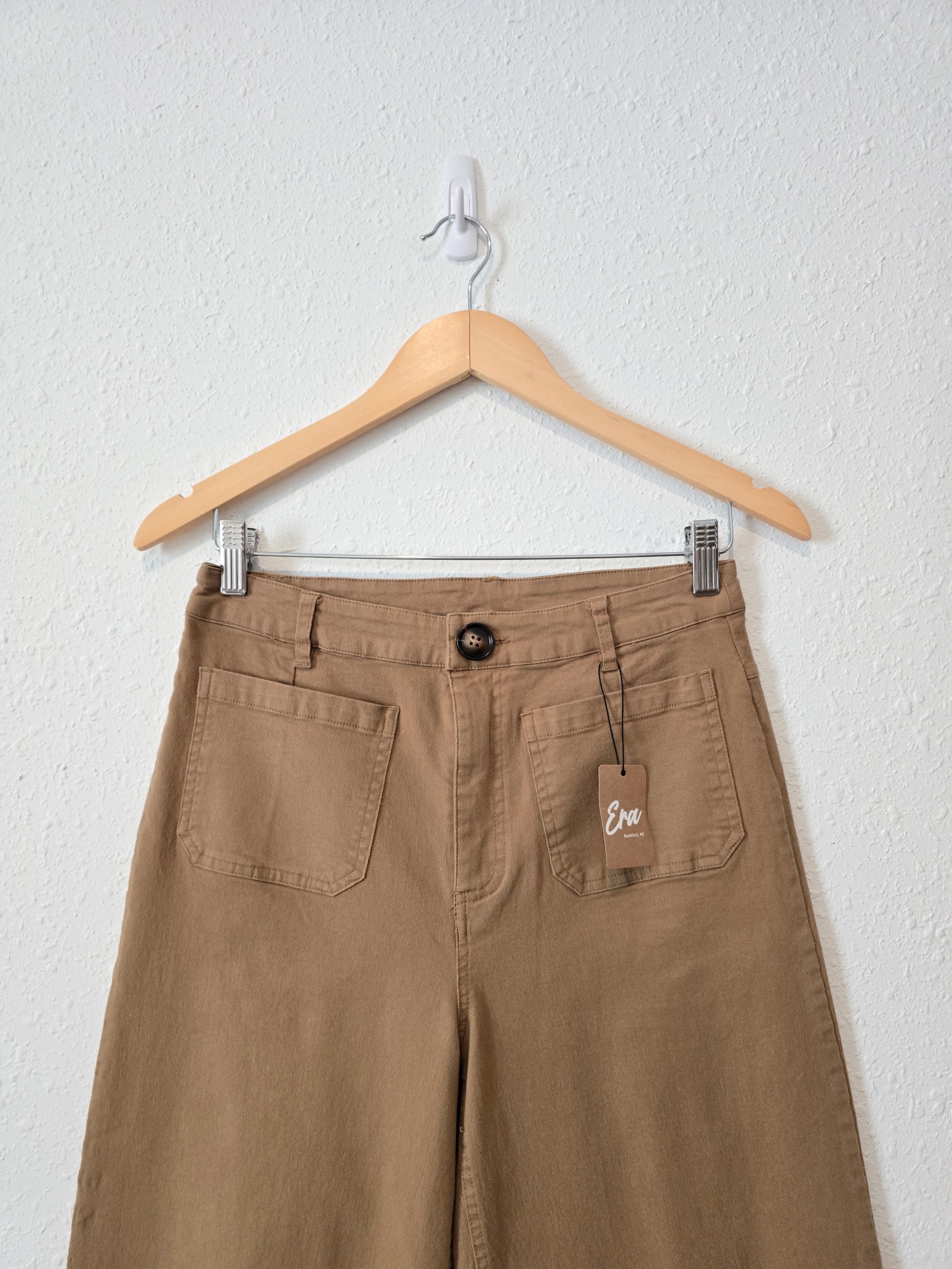 NEW Tan Wide Leg Pants (S)