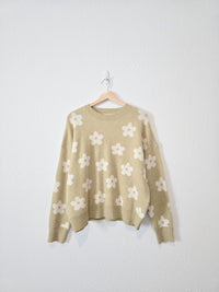 Mimosa Green Floral Sweater (S)