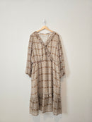 Hayden Patterned Midi Dress (3X)