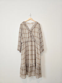 Hayden Patterned Midi Dress (3X)