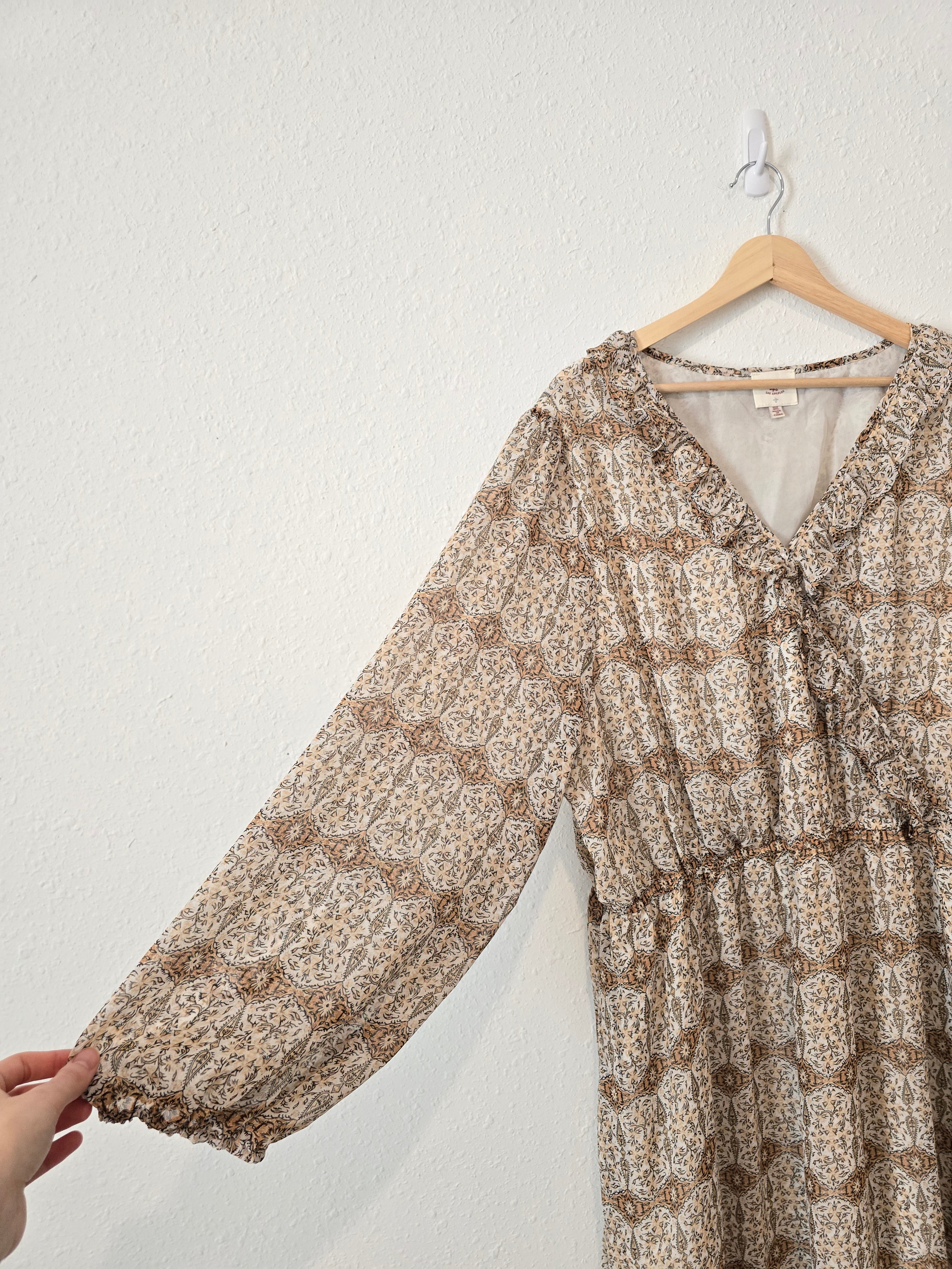 Hayden Patterned Midi Dress (3X)
