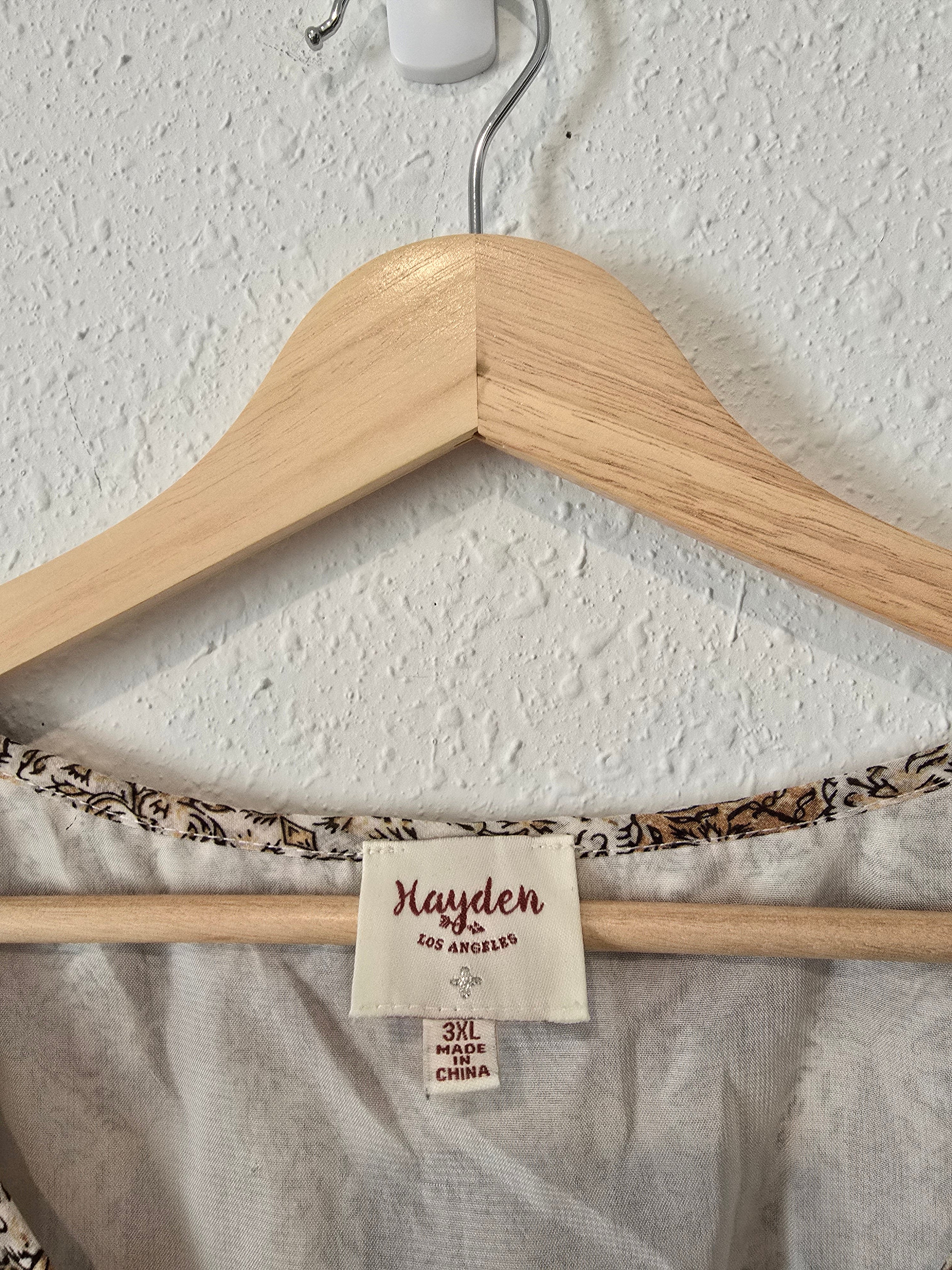 Hayden Patterned Midi Dress (3X)