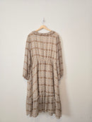 Hayden Patterned Midi Dress (3X)