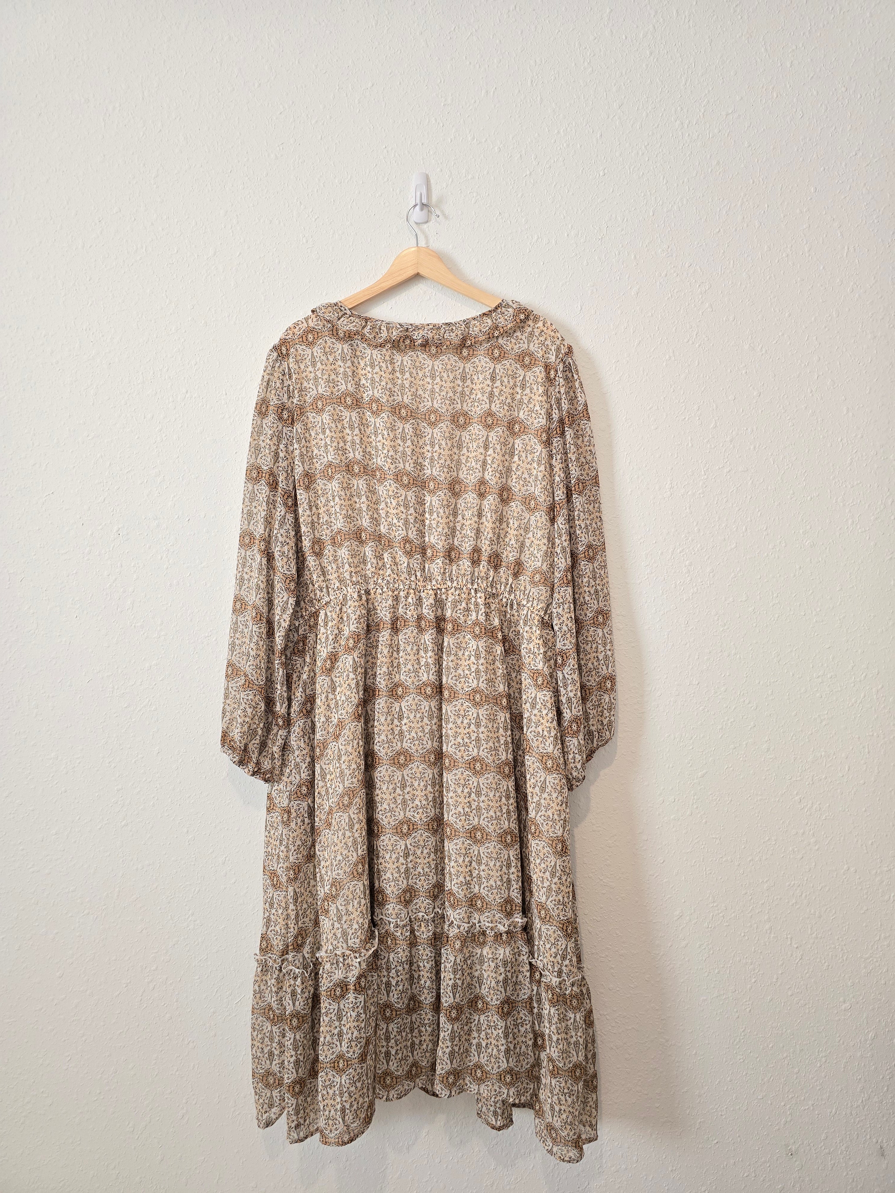 Hayden Patterned Midi Dress (3X)