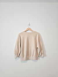 Abercrombie Puff Sleeve Sweatshirt (M)