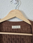 Rylee + Cru Brown Textured Cardigan (XS)