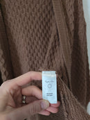 Rylee + Cru Brown Textured Cardigan (XS)