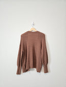 Rylee + Cru Brown Textured Cardigan (XS)