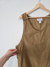 Vintage Cotton Maxi Overall Dress (L)