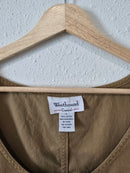 Vintage Cotton Maxi Overall Dress (L)