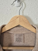 Oversized Waffle Henley Pullover (M)