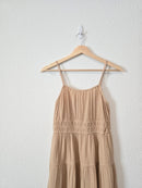 Cotton Smocked Midi Dress (XS)