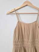 Cotton Smocked Midi Dress (XS)