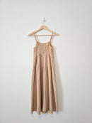 Cotton Smocked Midi Dress (XS)