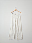 Faherty Ecru Wide Leg Jeans (26)