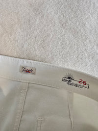 Faherty Ecru Wide Leg Jeans (26)