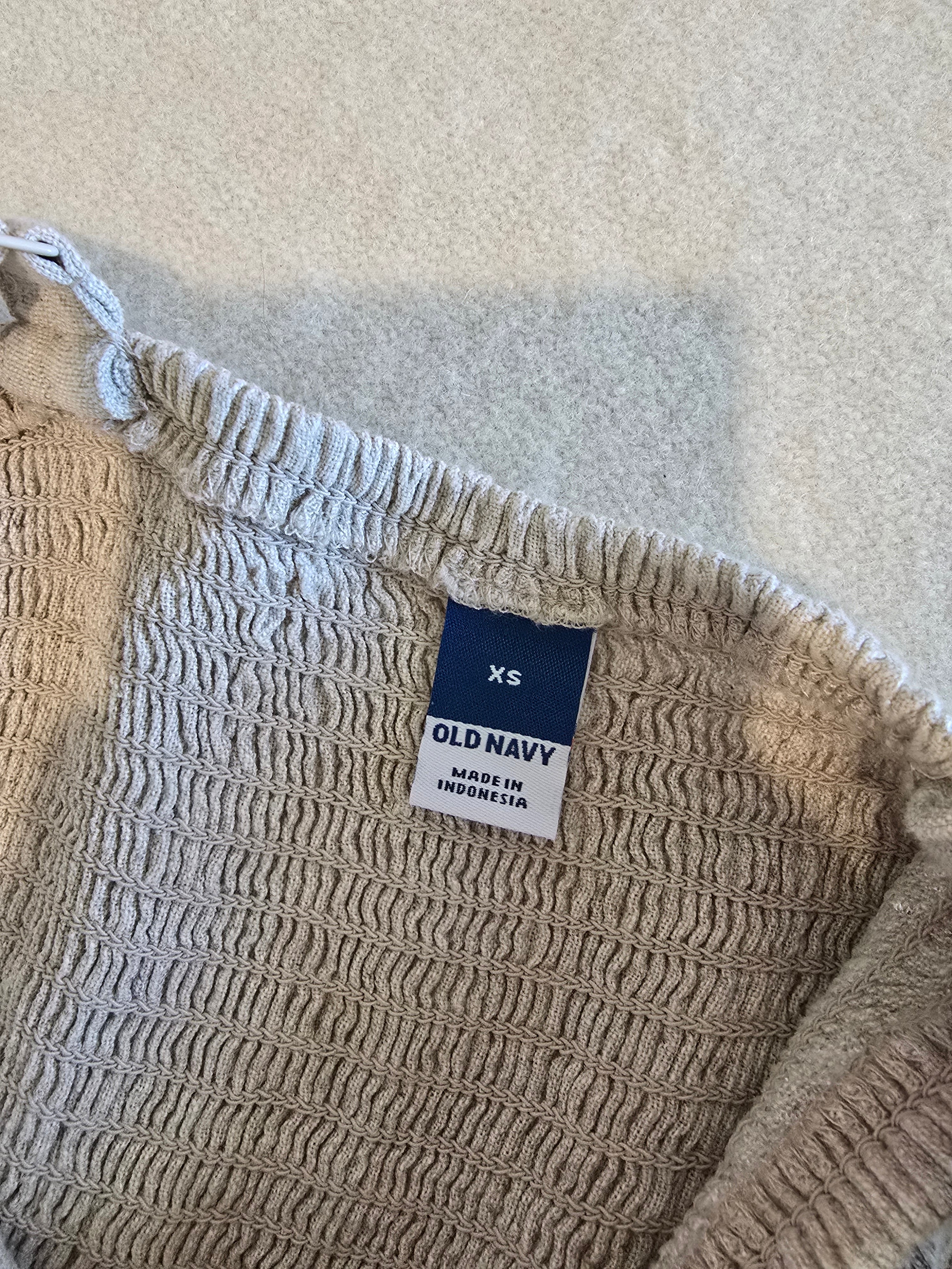 Neutral Linen Blend Jumpsuit (XS)