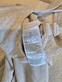 Neutral Linen Blend Jumpsuit (XS)