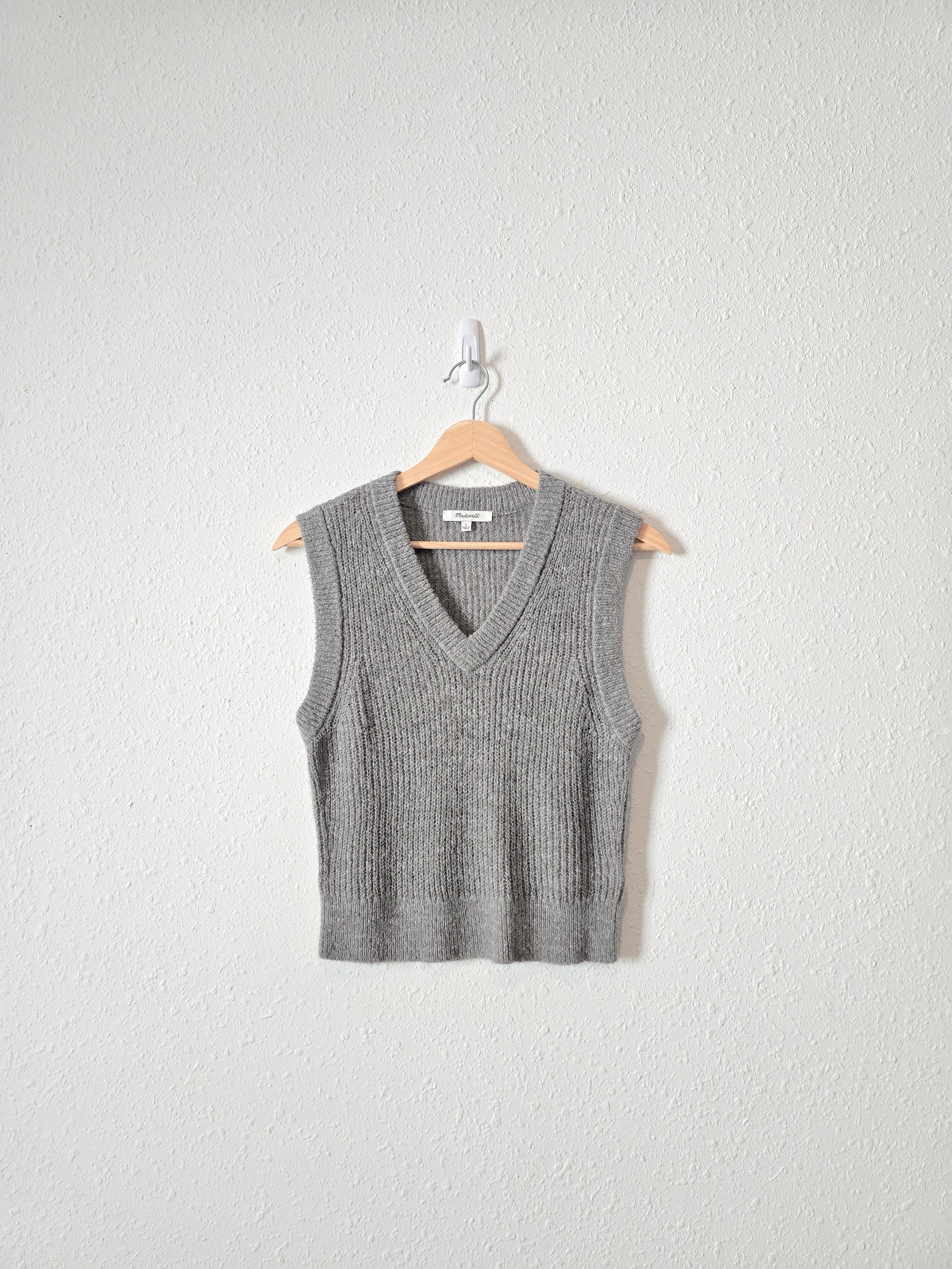 Madewell V Neck Sweater Vest (S)
