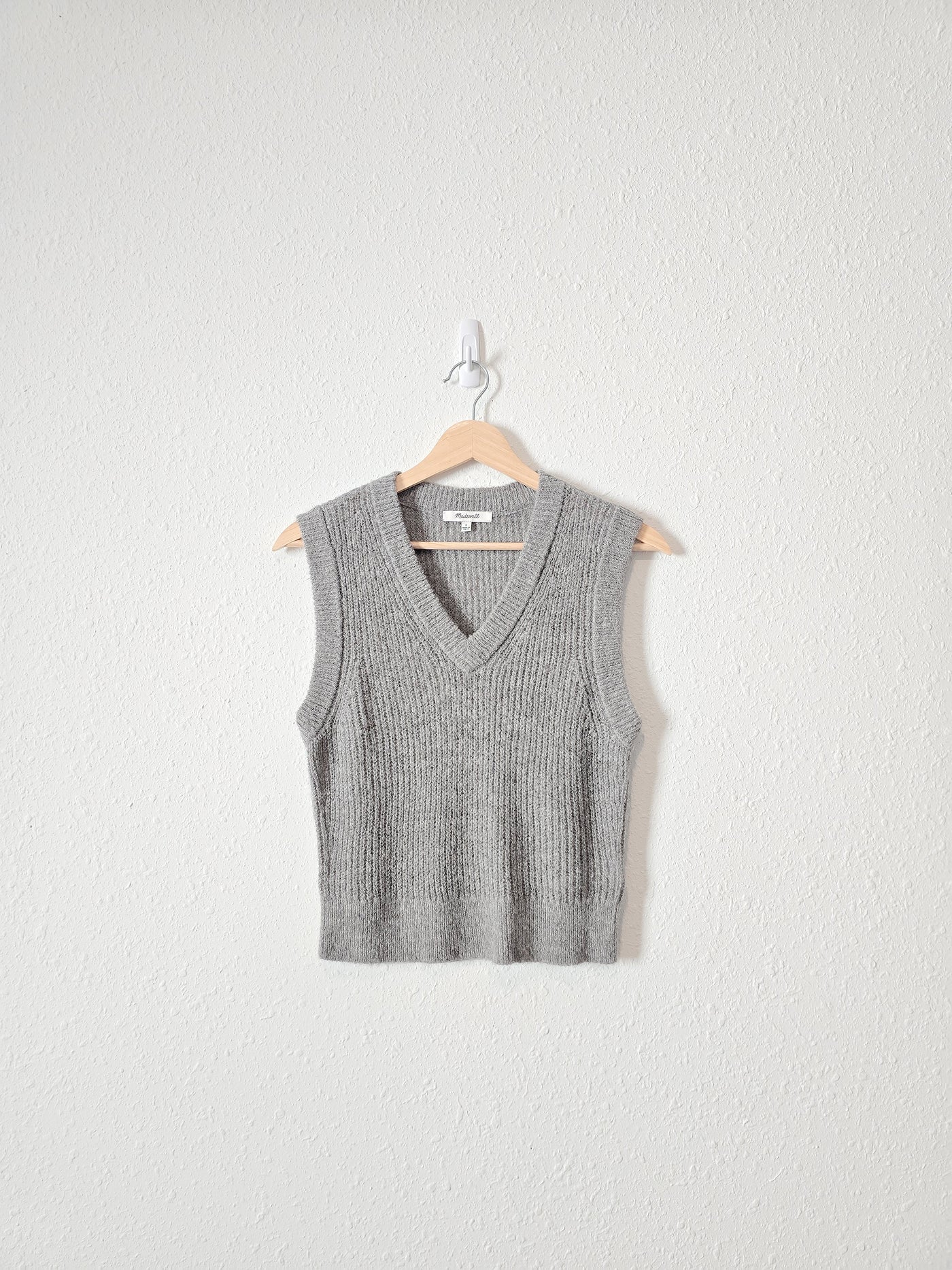 Madewell V Neck Sweater Vest (S)