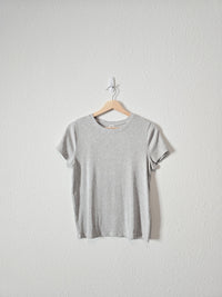 Wilfred Gray Ribbed Tee (L)