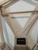 Miou Muse Linen Cotton Wide Leg Overalls (L)
