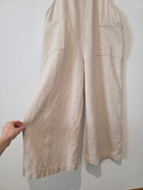 Miou Muse Linen Cotton Wide Leg Overalls (L)