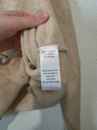 Carly Jean Neutral Button Up Sweater (M)