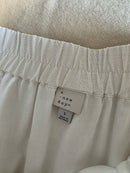Linen Blend Midi Skirt (L)