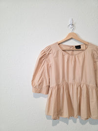 Babydoll Button Back Top (M)