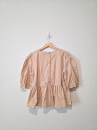 Babydoll Button Back Top (M)
