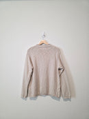 Oat Cotton Mockneck Sweater (M)