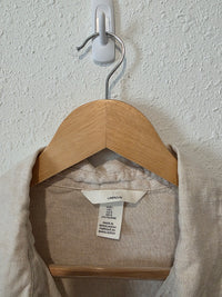 Oat Linen Button Up (L)