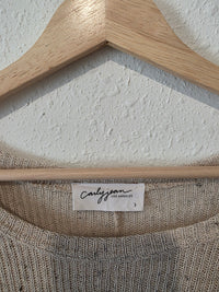 Carly Jean Oversized Knit Tee (S)