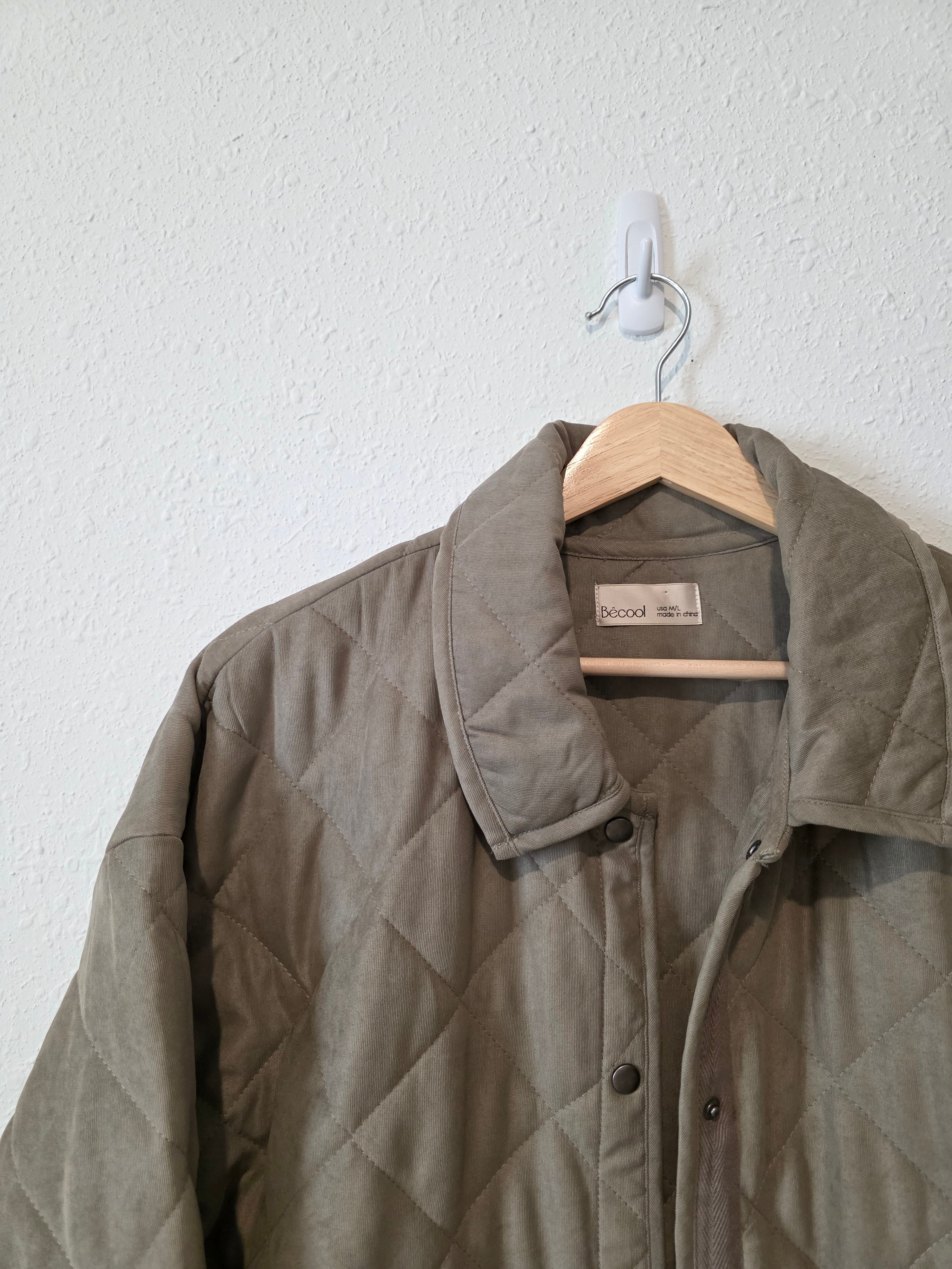 Quilted Button Up Jacket (M/L)