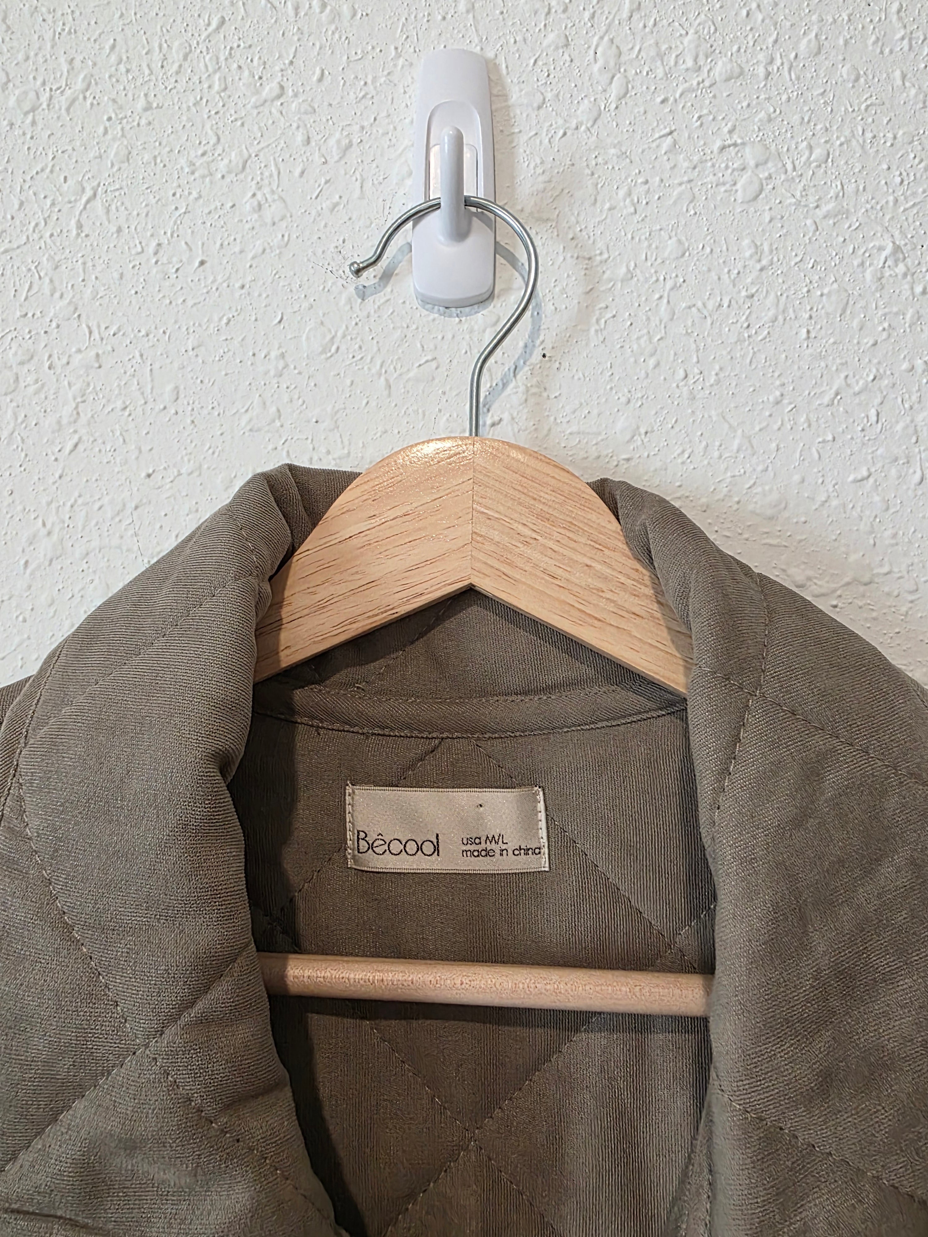 Quilted Button Up Jacket (M/L)