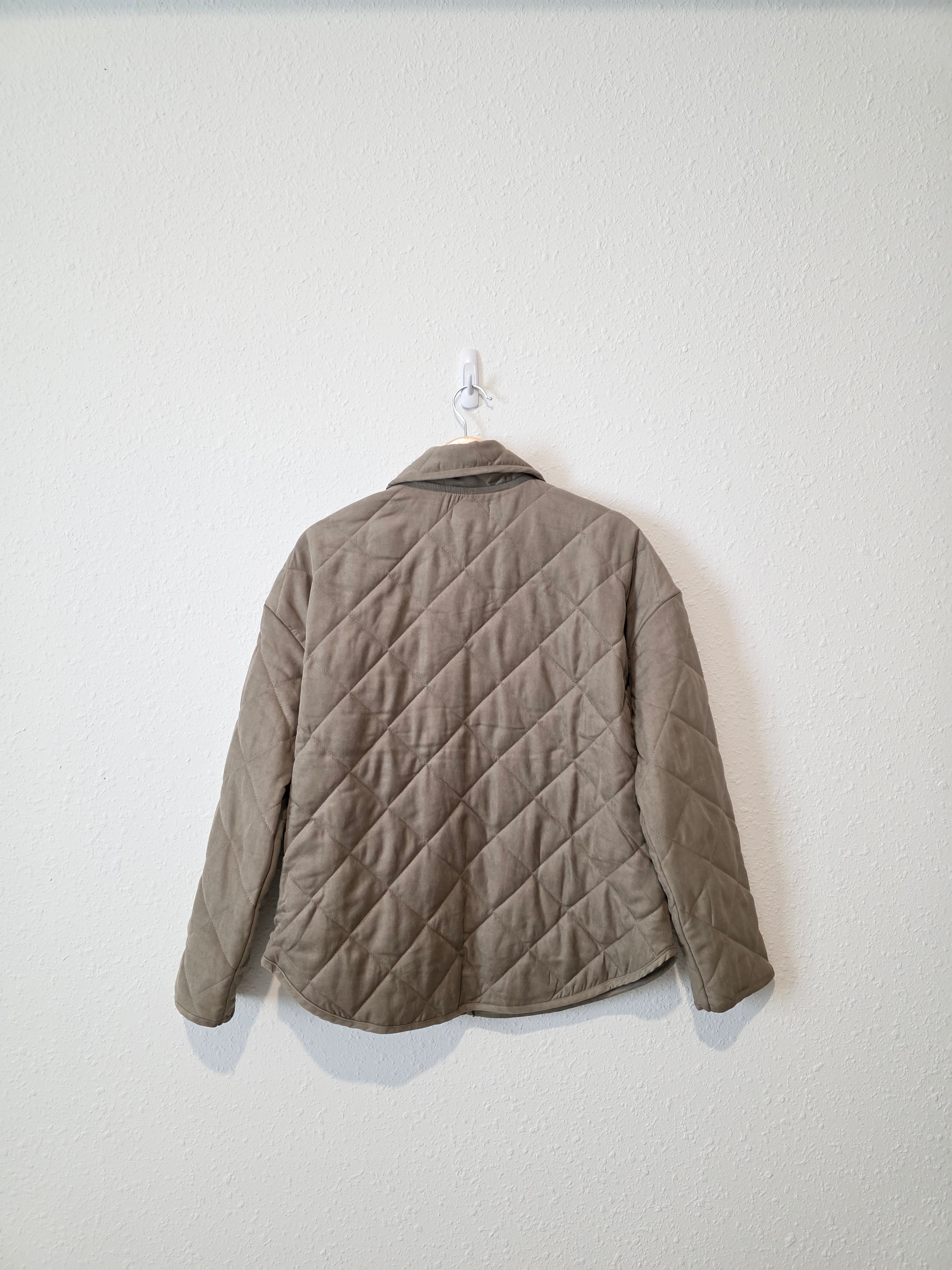 Quilted Button Up Jacket (M/L)