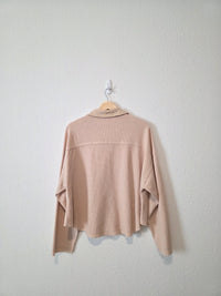 Waffle Button Up Shirt (L)