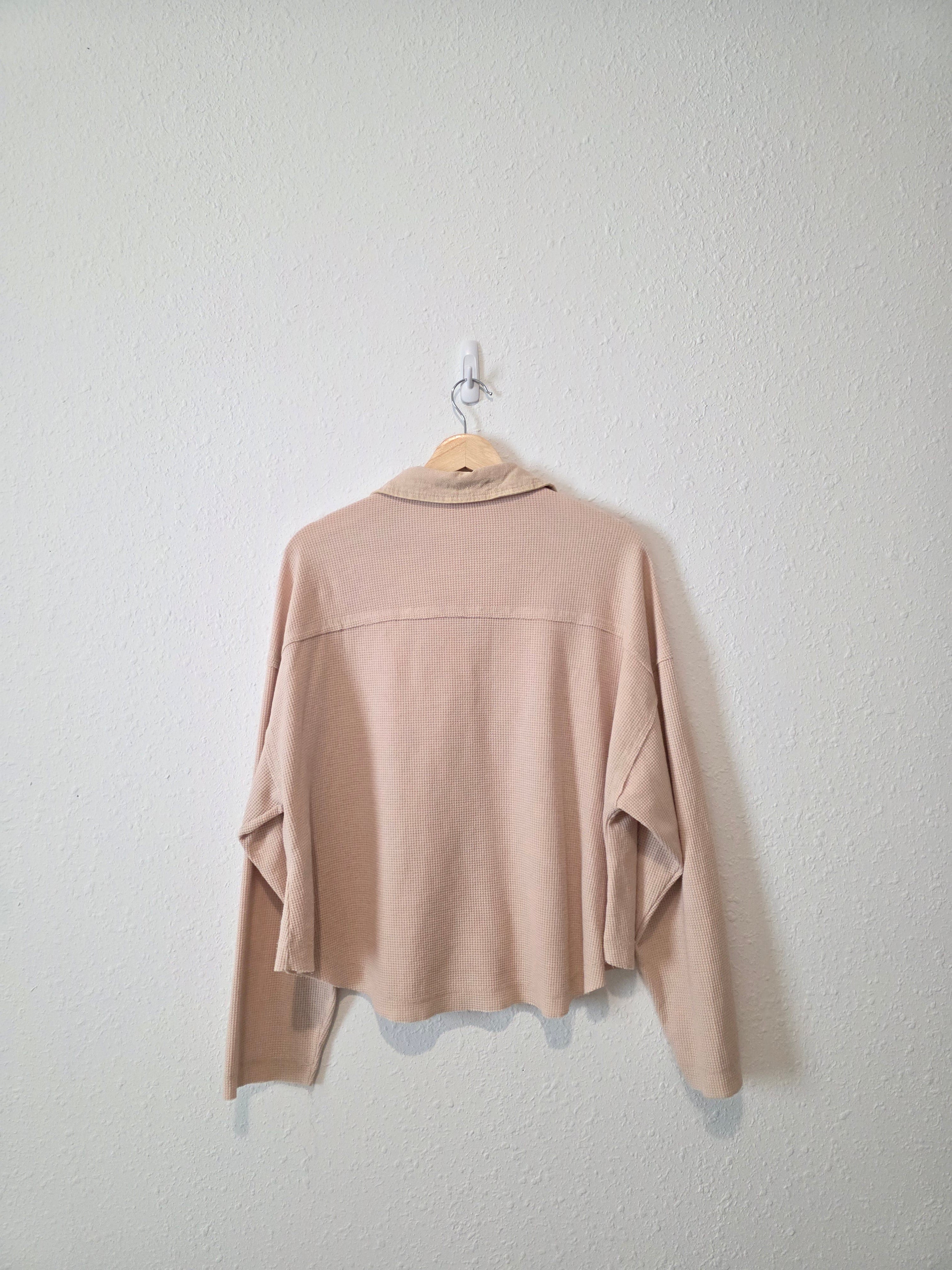 Waffle Button Up Shirt (L)