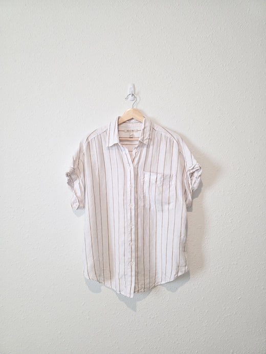 Banana Republic Linen Button Up Shirt (M)