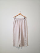 Linen Wide Leg Pants (L)