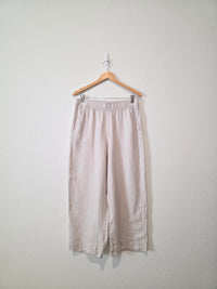 Linen Wide Leg Pants (L)