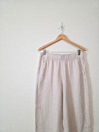 Linen Wide Leg Pants (L)