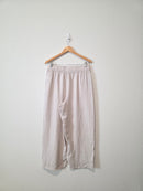 Linen Wide Leg Pants (L)