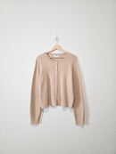 Cable Knit Button Up Cardigan (XL)